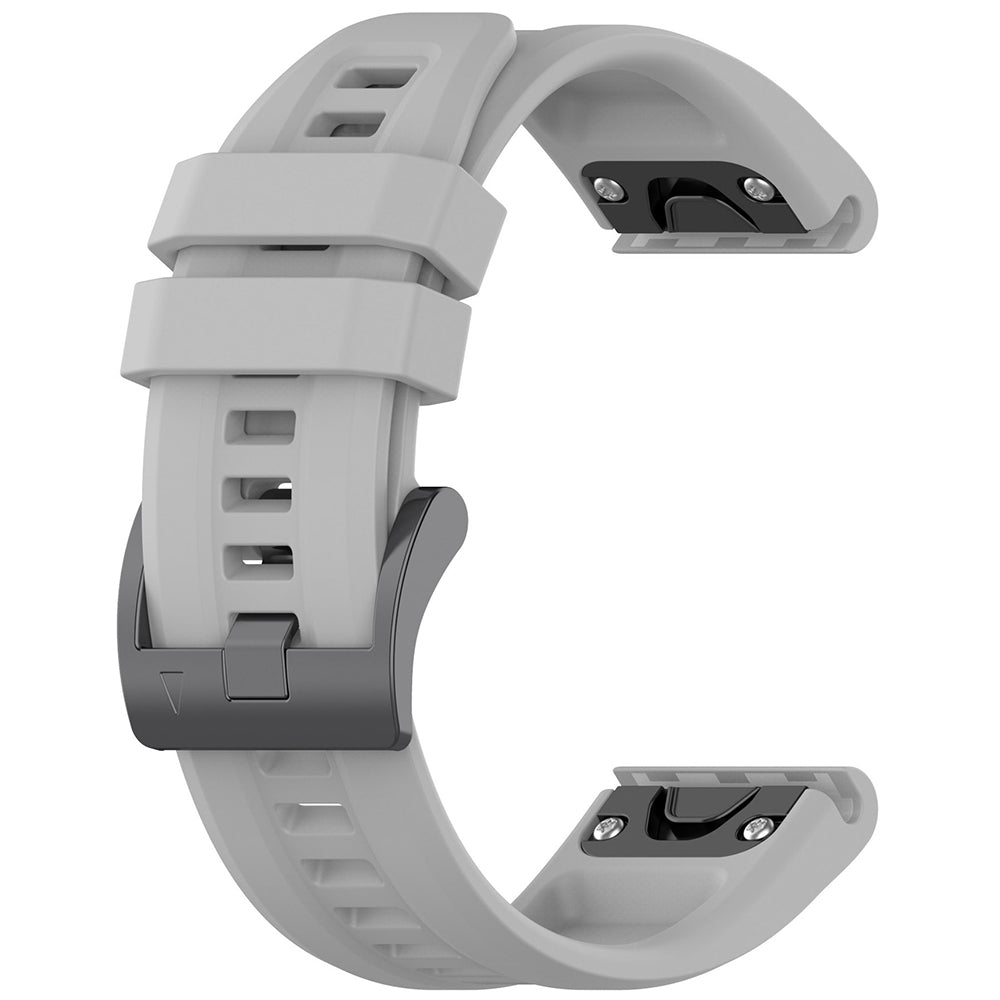 Techsuit W060 -ranneke Garmin Instinct / Approach / Fenix -kelloille, 20mm, Harmaa