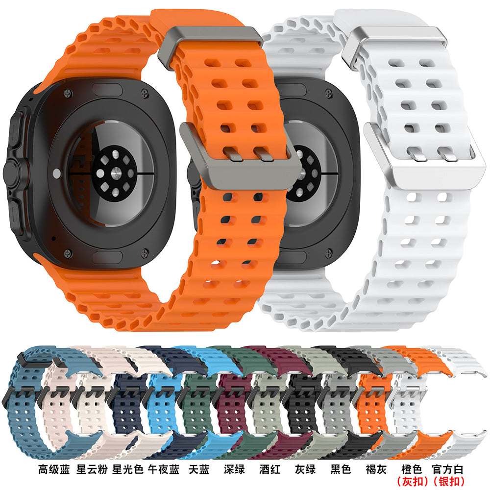 Techsuit W062 -ranneke Samsung Galaxy Watch Ultra -kelloon, Vaaleanvihreä