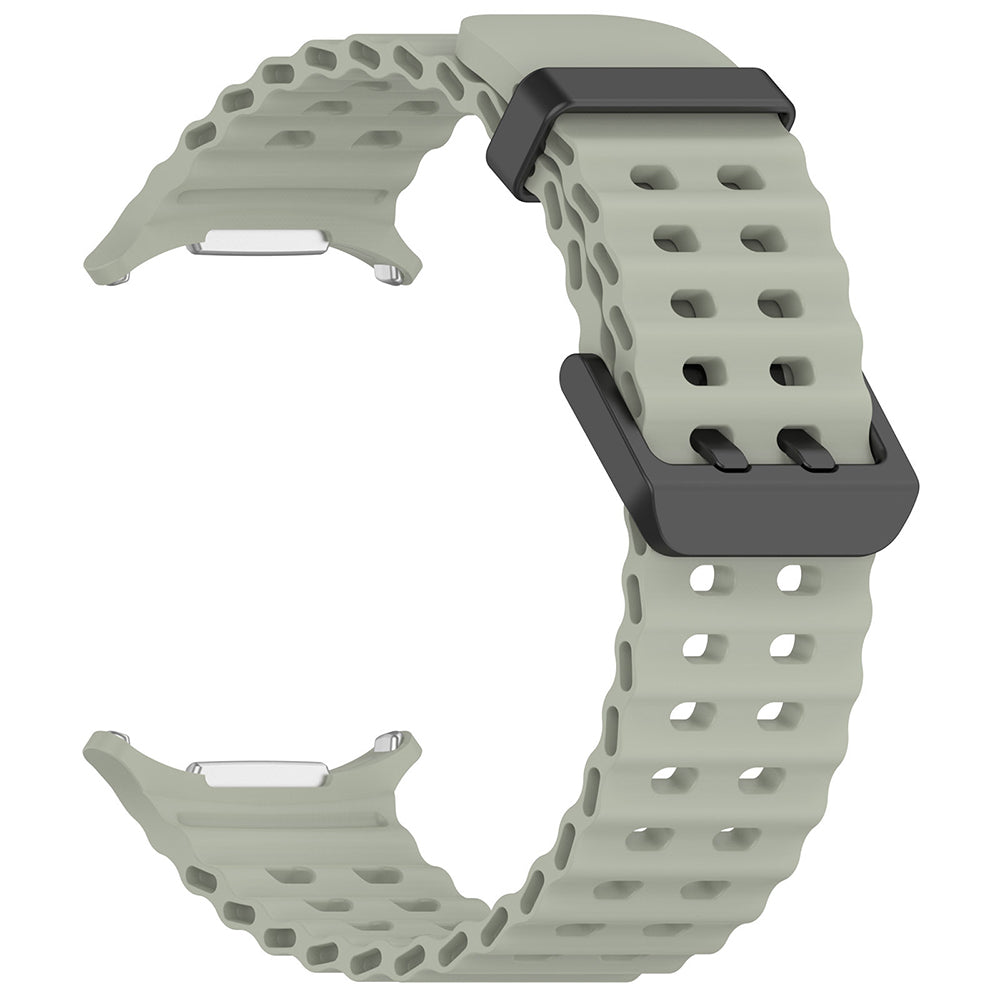 Techsuit W062 -ranneke Samsung Galaxy Watch Ultra -kelloon, Vaaleanvihreä