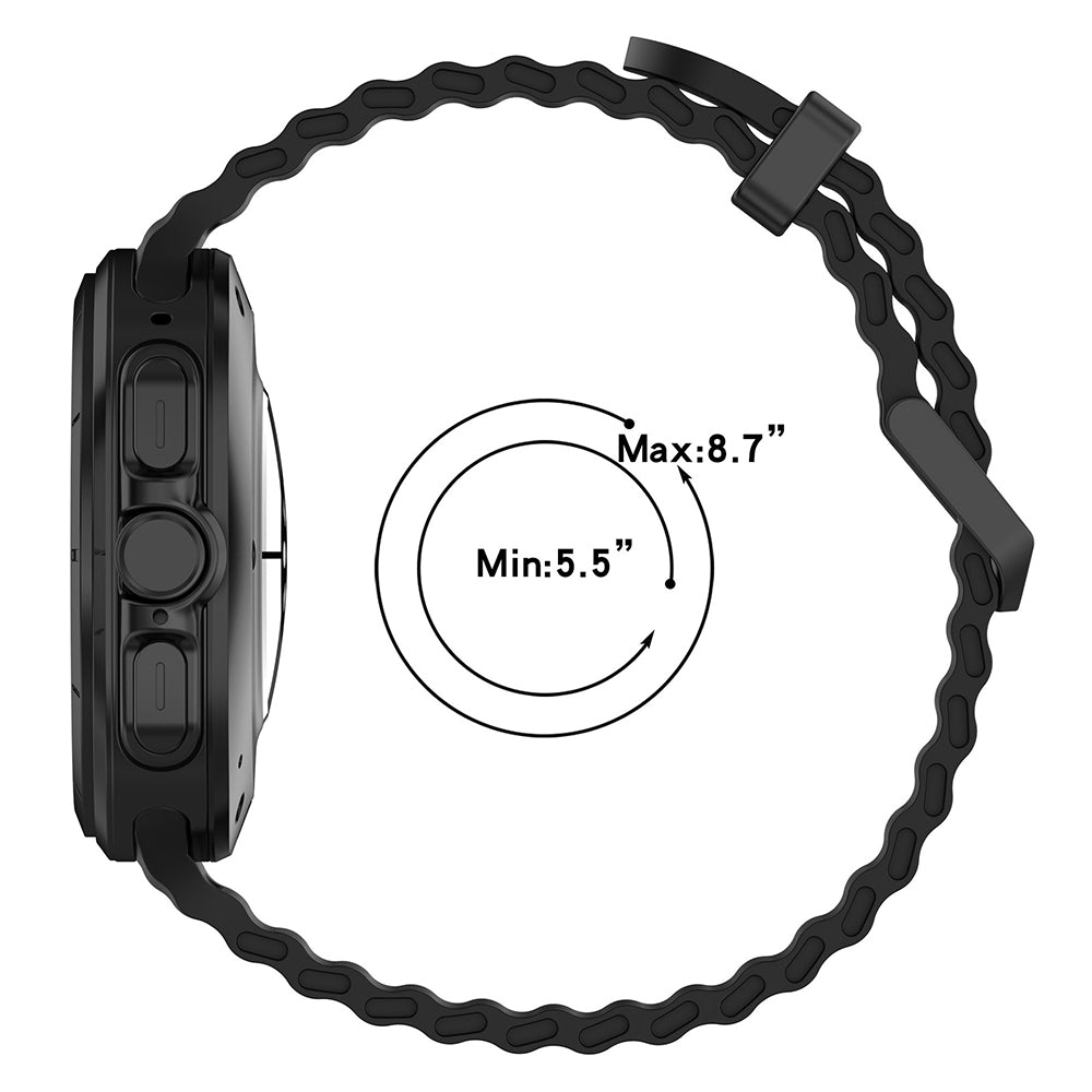 Techsuit W062 -ranneke Samsung Galaxy Watch Ultra -kelloon, Vaaleanvihreä