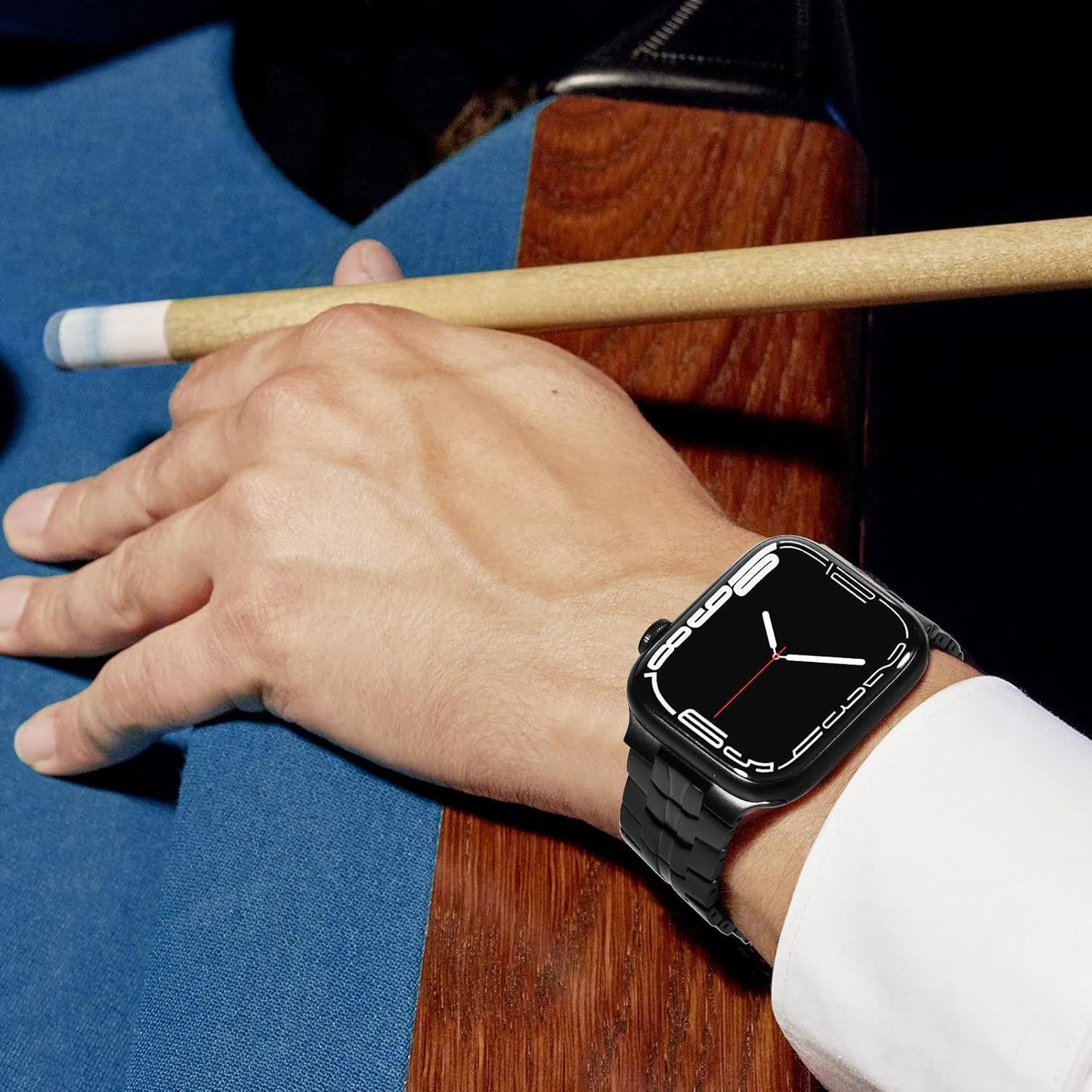 Techsuit W063 -ranneke Apple Watch 49mm / 46mm / 45mm / 44mm / 42mm -sarjoille, Harmaa
