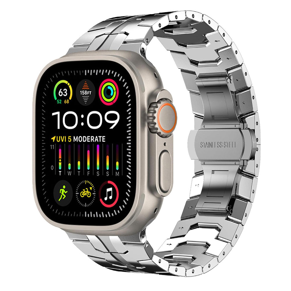 Techsuit W063 -ranneke Apple Watch 49mm / 46mm / 45mm / 44mm / 42mm -sarjoille, Hopea