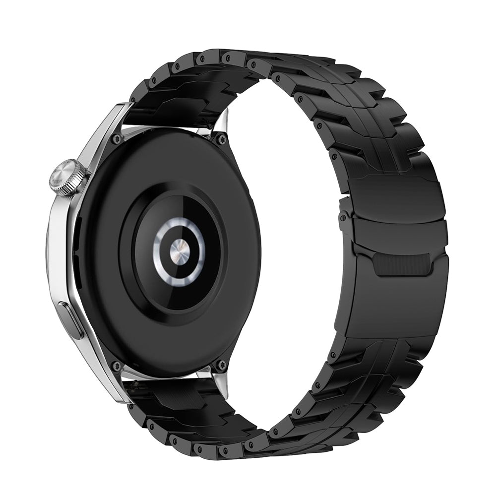 Techsuit W063 -ranneke Huawei Watch / Xiaomi Watch -sarjoille, Musta