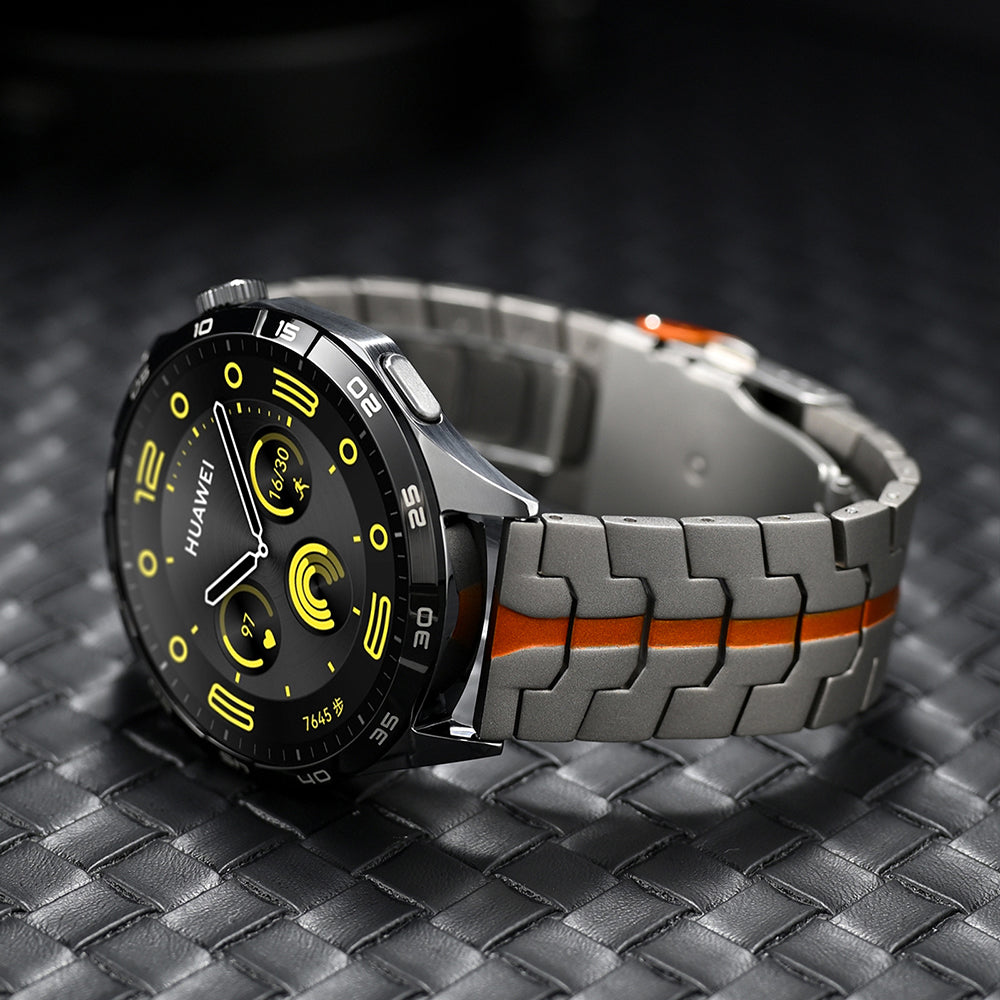 Techsuit W063 -ranneke Huawei Watch / Xiaomi Watch -sarjoille, Musta