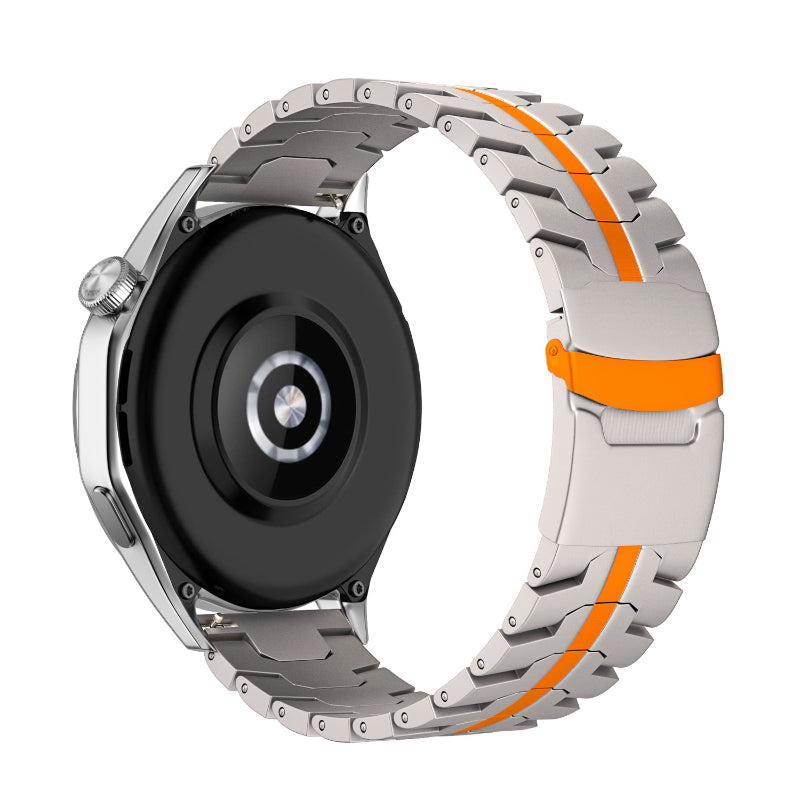 Techsuit W063 -ranneke Huawei Watch / Xiaomi Watch Series, Oranssi