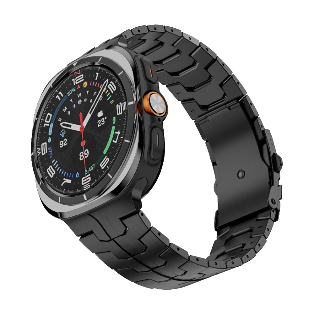 Techsuit W063 -ranneke Samsung Galaxy Watch Ultra -älykelloon, Musta