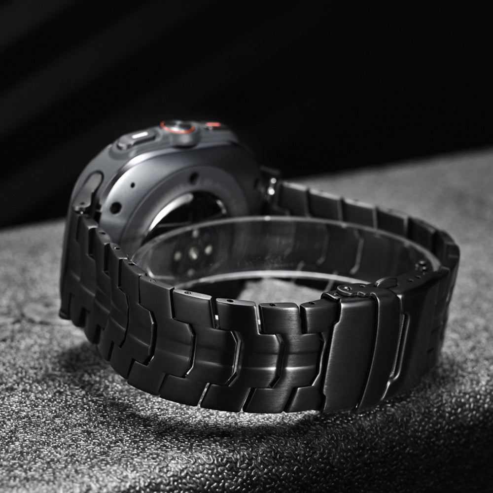 Techsuit W063 -ranneke Samsung Galaxy Watch Ultra -älykelloon, Musta