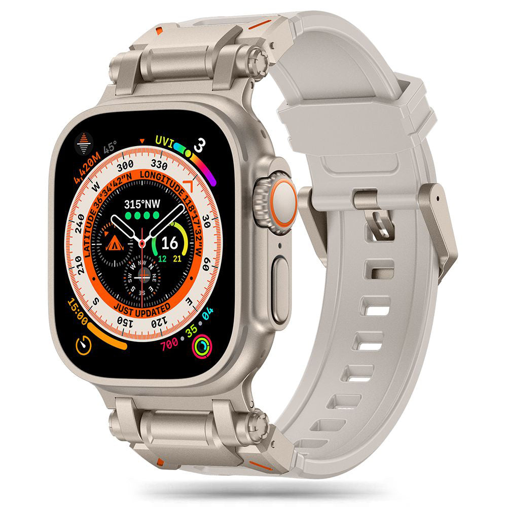 Techsuit W064 -ranneke Apple Watch 49mm / 46mm / 45mm / 44mm / 42mm -sarjoille, Hopea