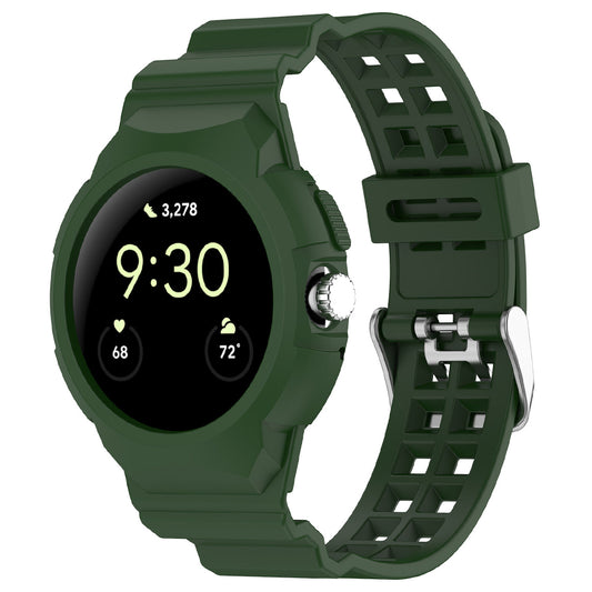 Techsuit W065 -ranneke Google Pixel Watch 3 41mm / Watch 2 / Watch, Vihreä