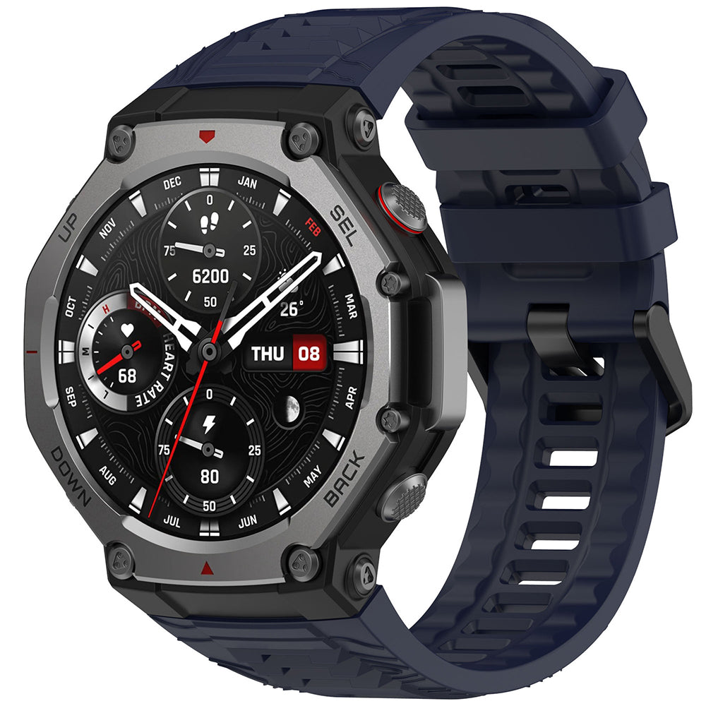 Techsuit W067 -ranneke Amazfit T-Rex 3:lle, laivastonsininen