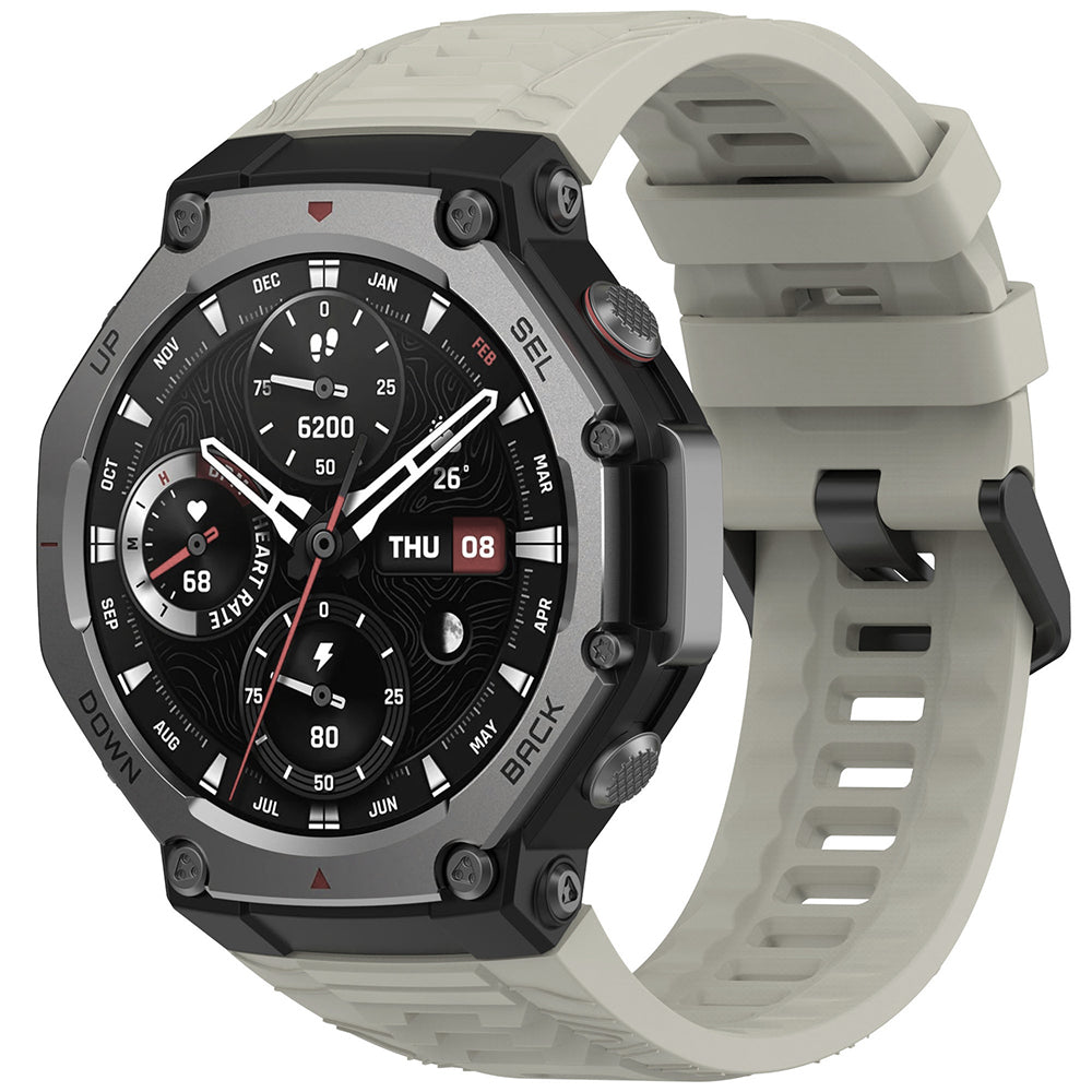 Techsuit W067 -ranneke Amazfit T-Rex 3:lle, Harmaa