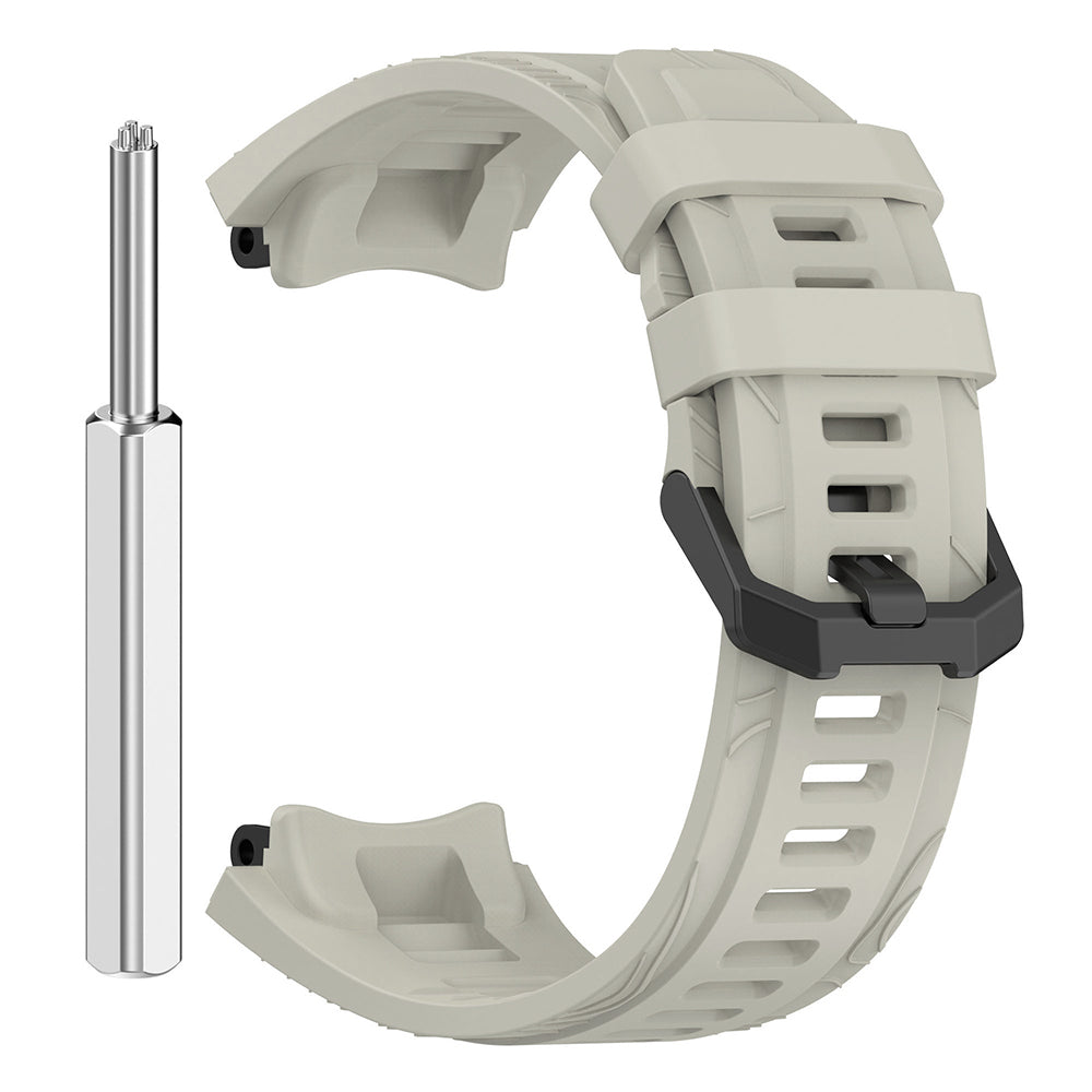 Techsuit W067 -ranneke Amazfit T-Rex 3:lle, Harmaa