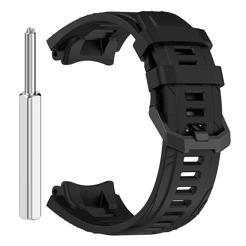Techsuit W067 -ranneke Amazfit T-Rex 3:lle, Musta