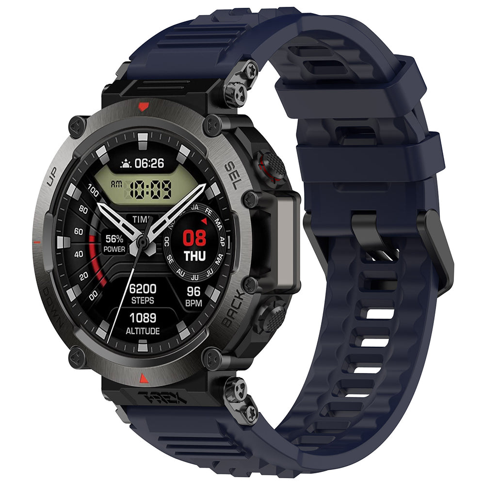 Techsuit W067 -ranneke Amazfit T-Rex Ultra -kelloon, laivastonsininen