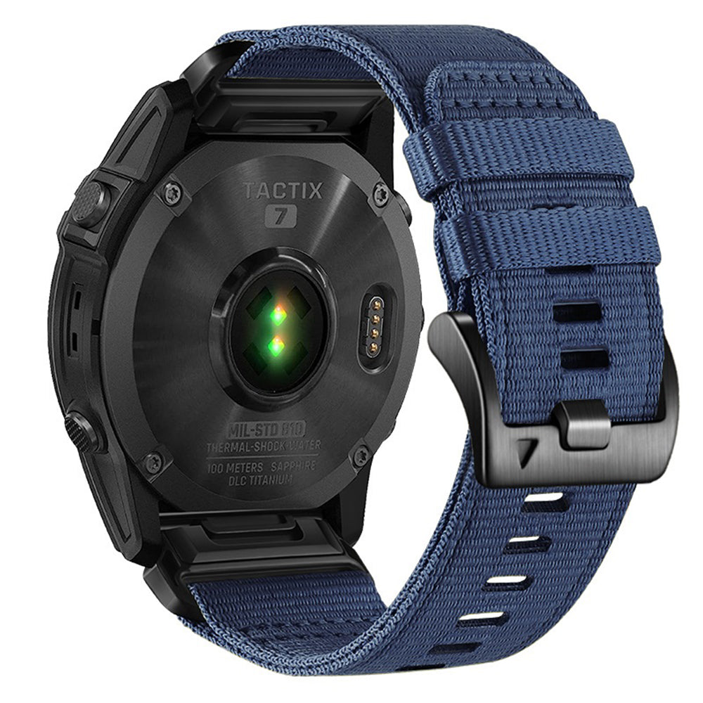 Techsuit W070 -ranneke Garmin Instinct / Approach / Fenix -kelloille, 20mm, laivastonsininen