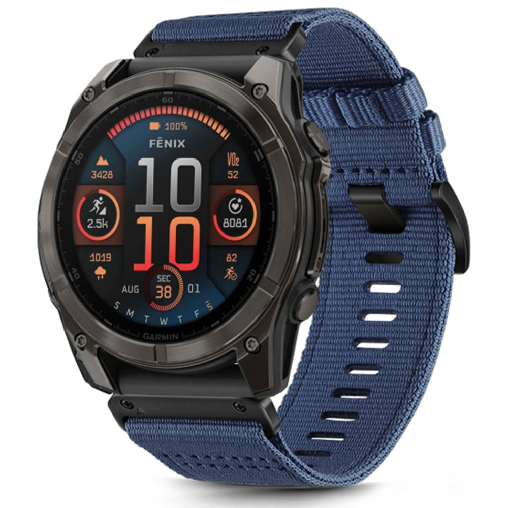 Techsuit W070 -ranneke Garmin Watch Fenix Series -kelloille, 26mm, laivastonsininen