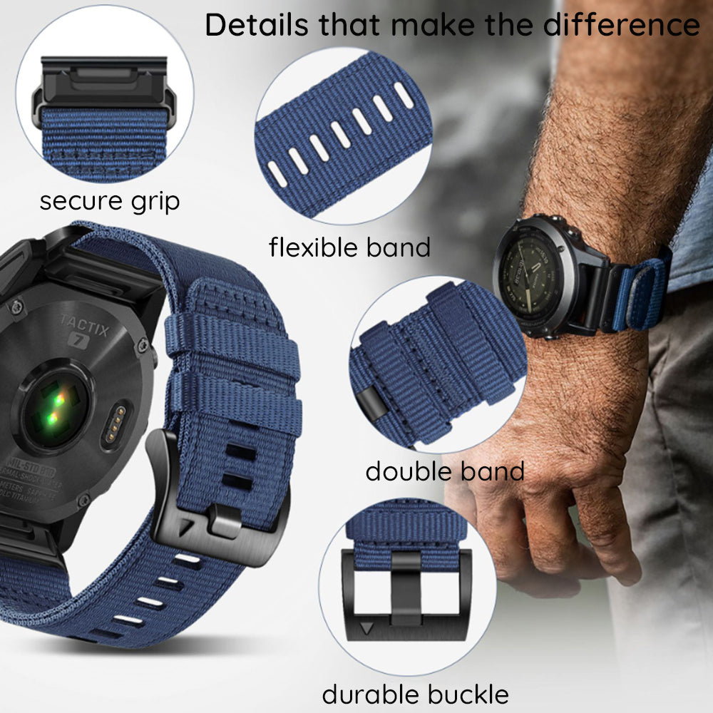 Techsuit W070 -ranneke Garmin Watch Fenix Series -kelloille, 26mm, oranssi
