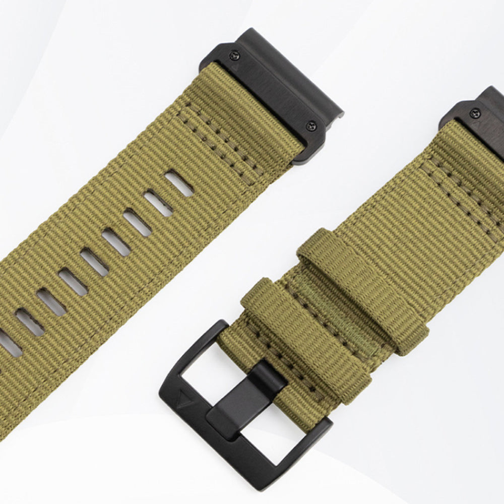 Techsuit W070 -ranneke Garmin Watch Fenix Series -kelloille, 26mm, Vihreä