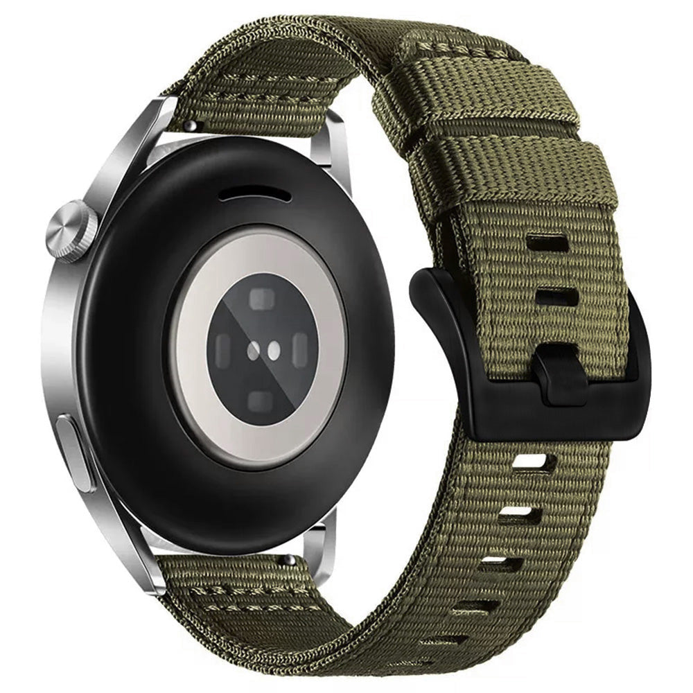 Techsuit W070 -ranneke Samsung Galaxy Watch / Huawei Watch Series, 22mm, Tummanvihreä