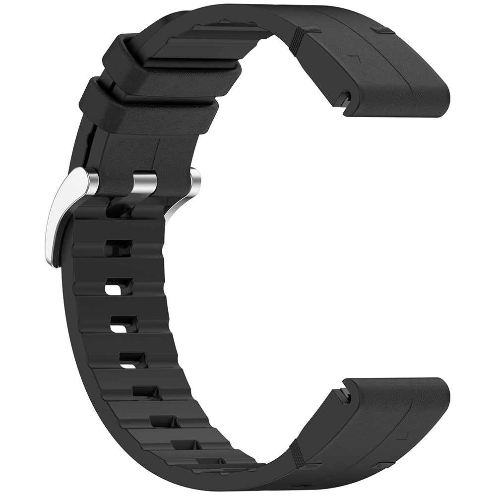 Techsuit W071 -ranneke Garmin Instinct / Approach / Fenix -kellomallistolle, 20mm, Musta