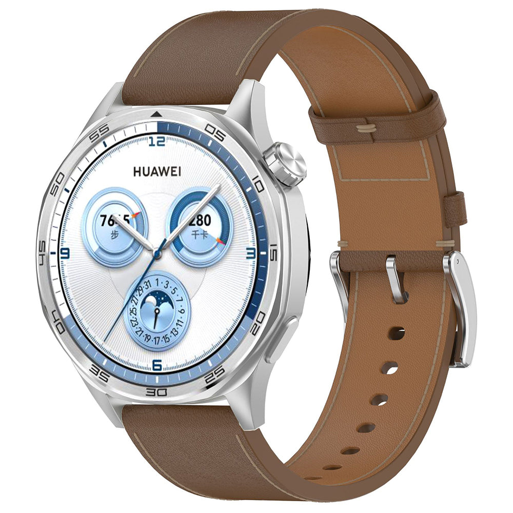 Techsuit W073 -ranneke Samsung Galaxy Watch Series -sarjalle, 20mm, Ruskea