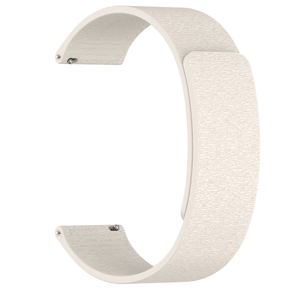 Techsuit W074 -ranneke Huawei Watch / Garmin Watch Series, 18mm, Beige