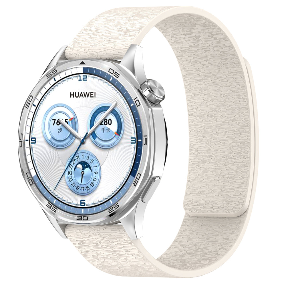 Techsuit W074 -ranneke Samsung Galaxy Watch / Huawei Watch Series, 22mm, Beige