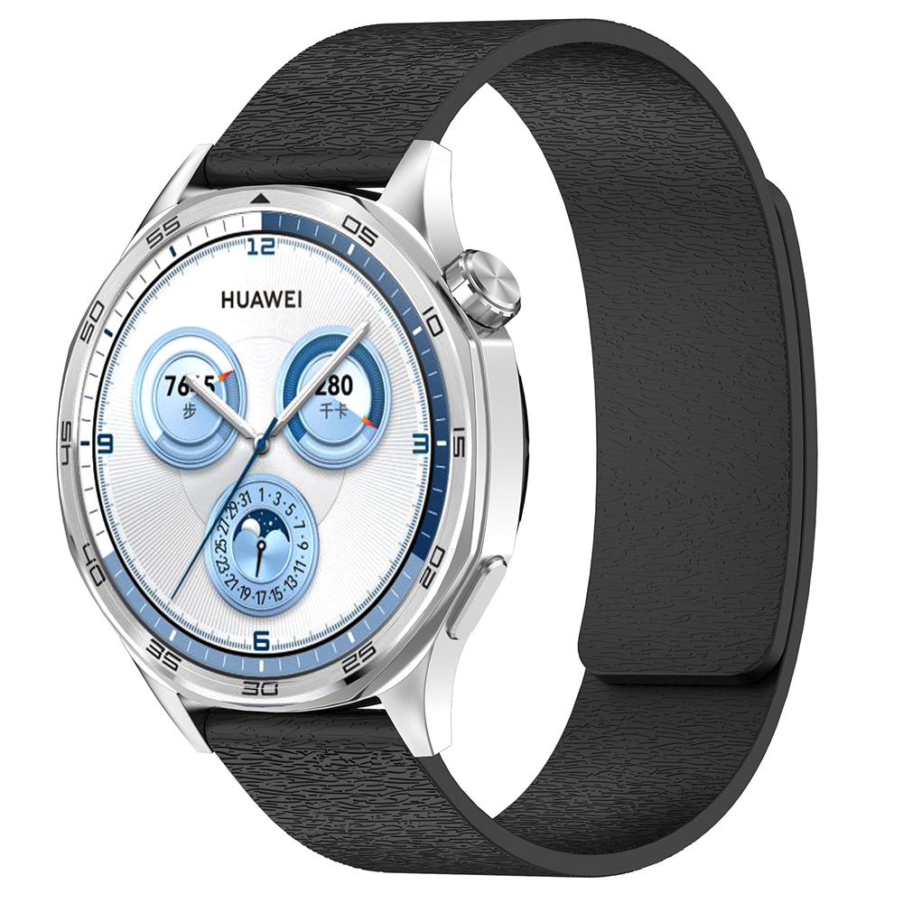 Techsuit W074 -ranneke Samsung Galaxy Watch / Huawei Watch Series, 22mm, Musta
