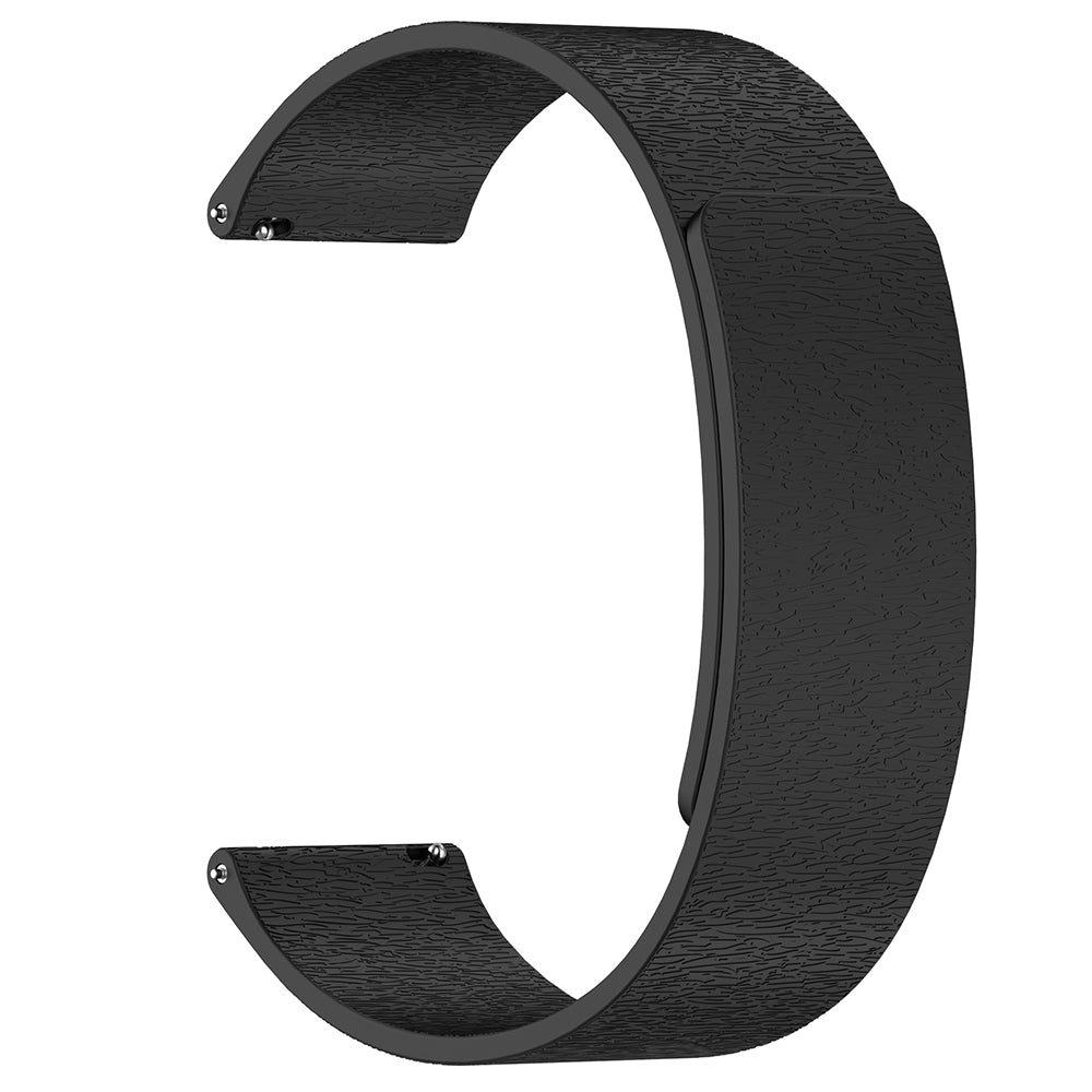Techsuit W074 -ranneke Samsung Galaxy Watch / Huawei Watch Series, 22mm, Musta
