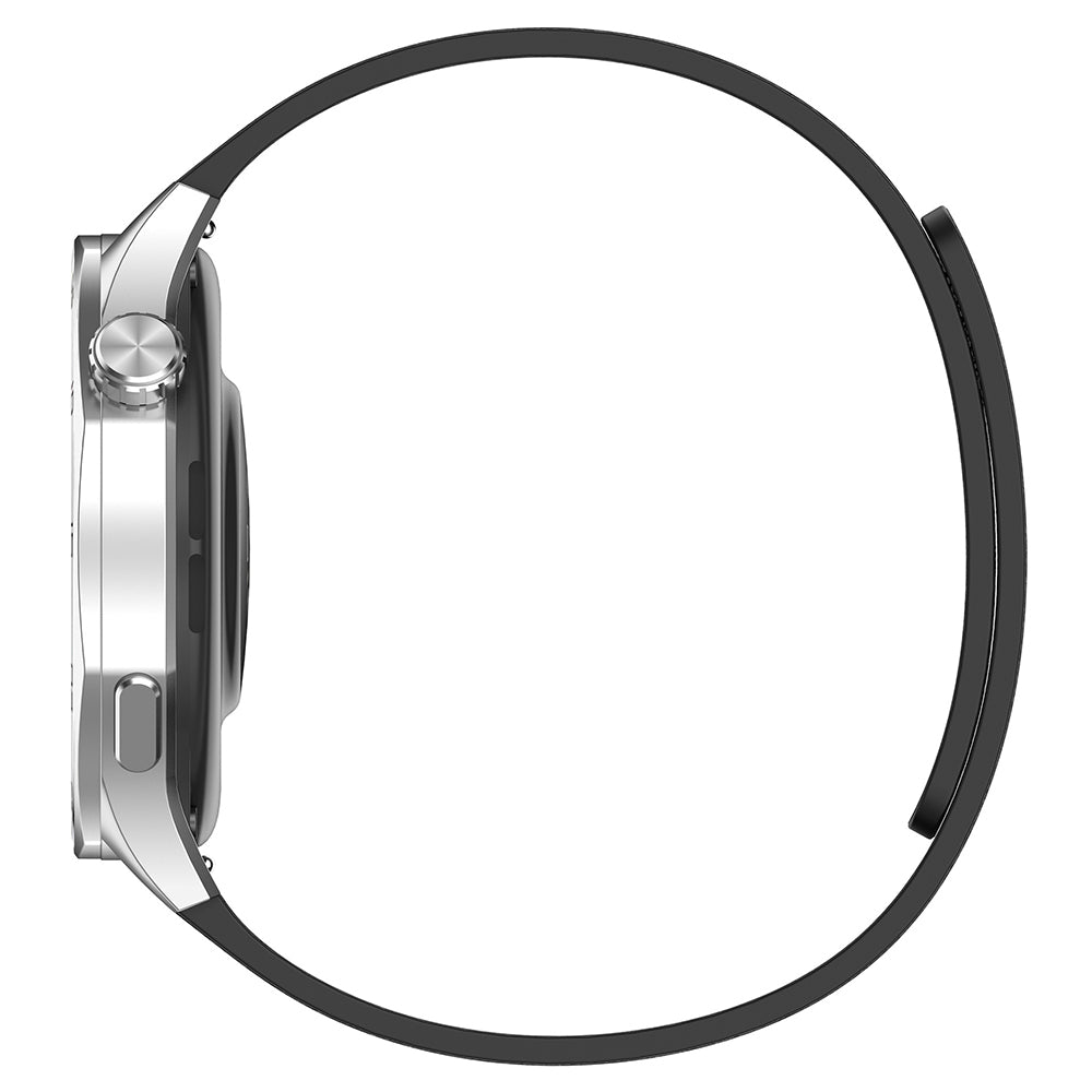 Techsuit W074 -ranneke Samsung Galaxy Watch Series -sarjaan, 20mm, musta-oranssi