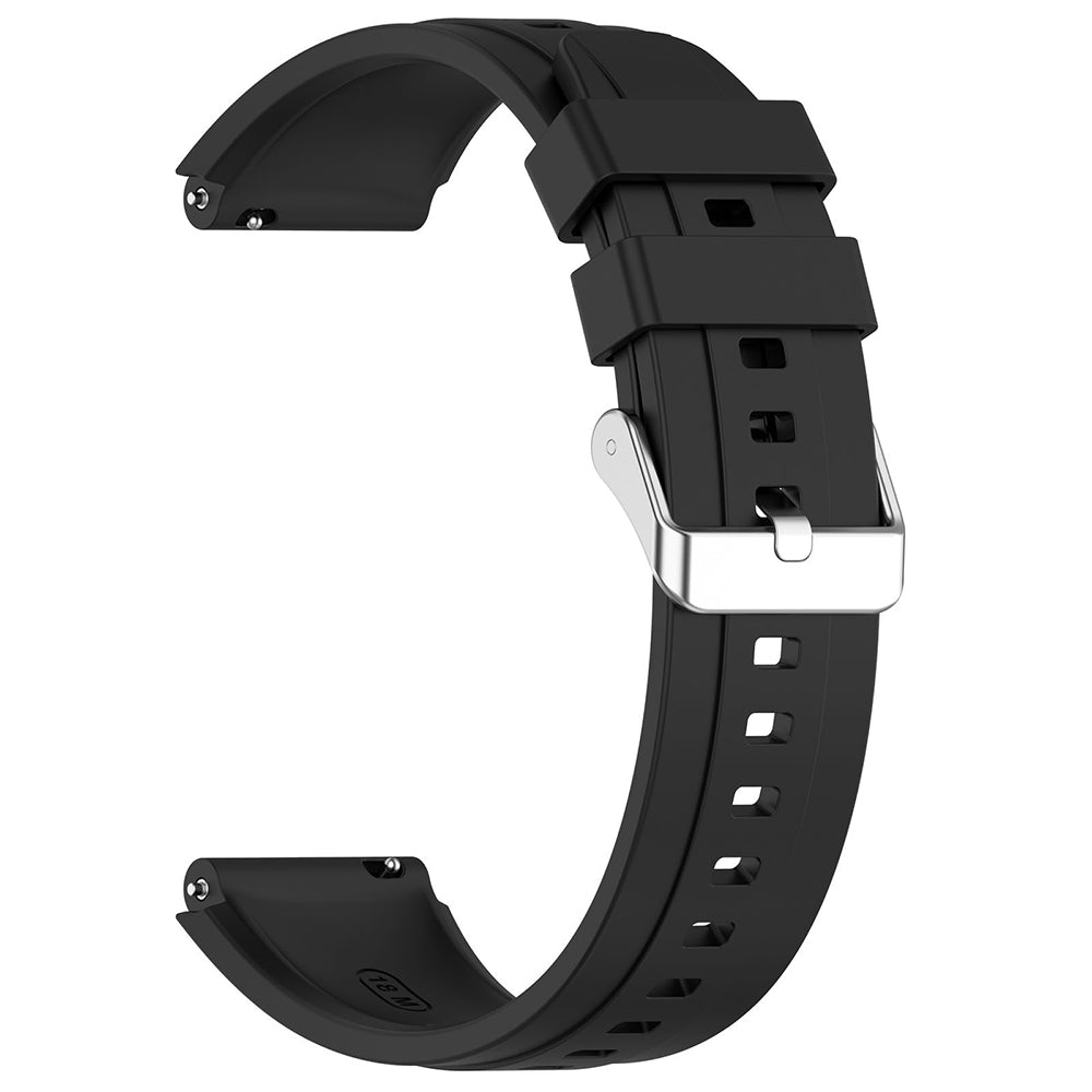 Techsuit W075 -ranneke Huawei Watch / Garmin Watch Series, 18mm, Musta