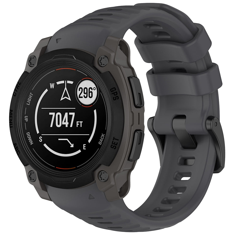 Techsuit W076 -ranneke Garmin Instinct E 45mm, Harmaa