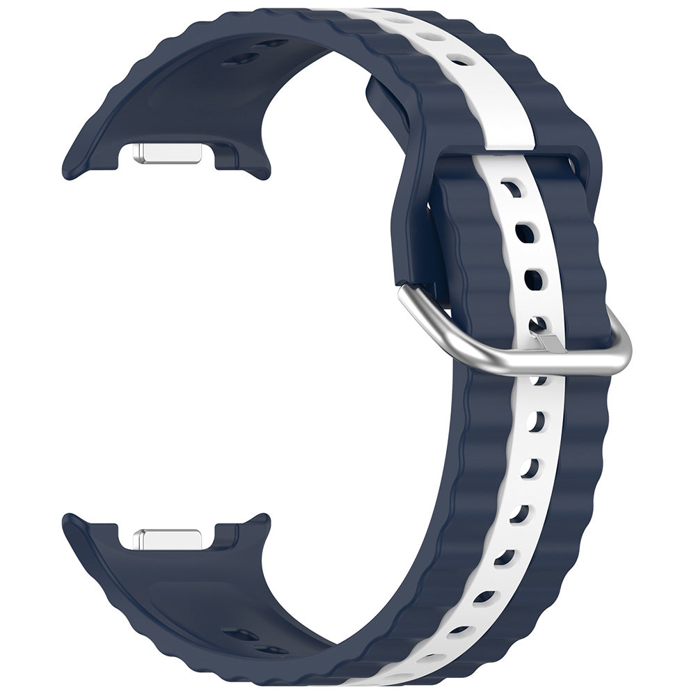 Techsuit W078 -ranneke Samsung Galaxy Watch 8 Classic / Watch8 44mm / Watch 8 40mm, laivastonsininen