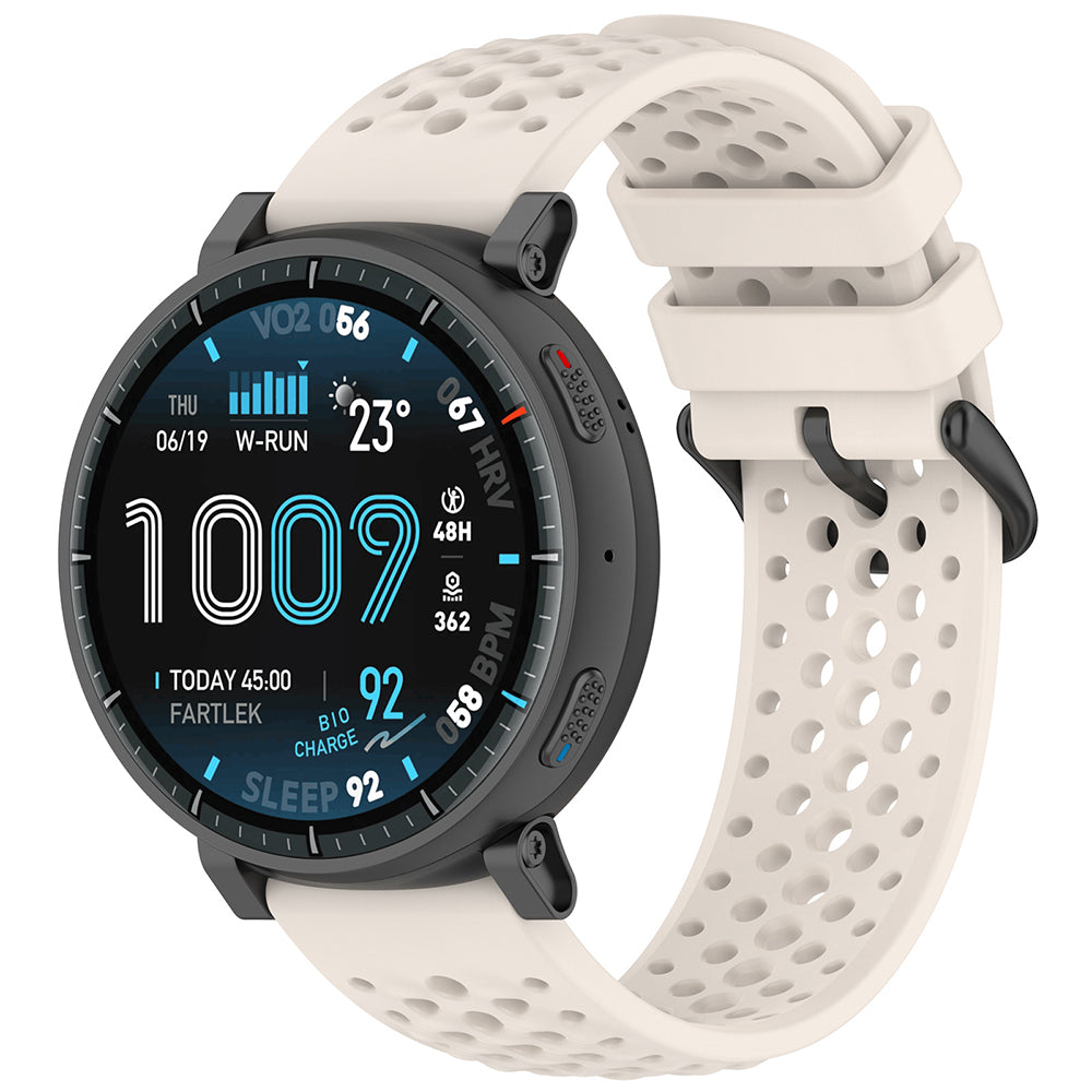 Techsuit W083 -ranneke Amazfit Watch / Samsung Watch Series, 22mm, Valkoinen