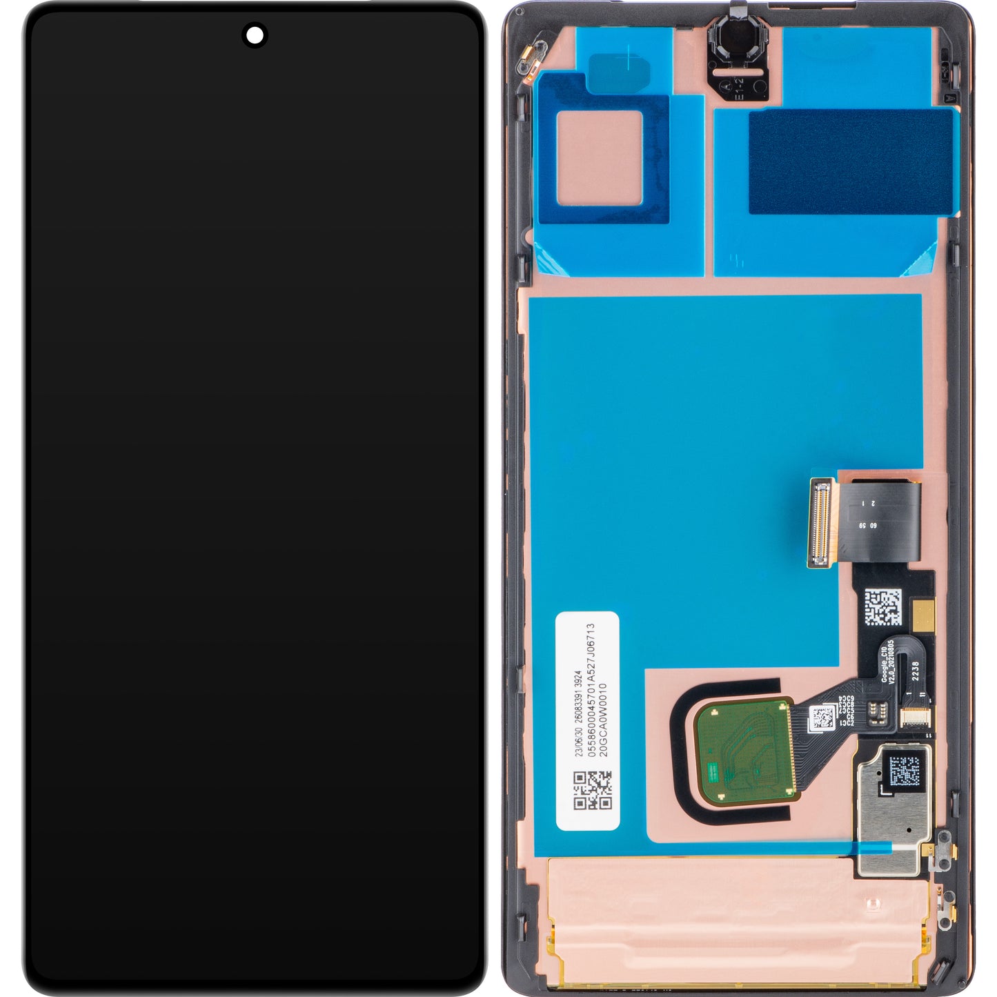 Google Pixel 7 Pro -kosketusnäyttö, huoltopaketti G949-00290-01