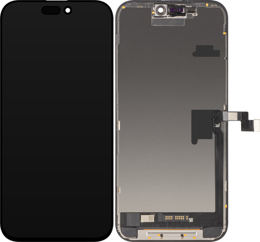 JK-näyttö kosketusnäytöllä Apple iPhone 16 Pro Maxille, kehyksellä, liikuteltava In-Cell IC LCD -versio, musta