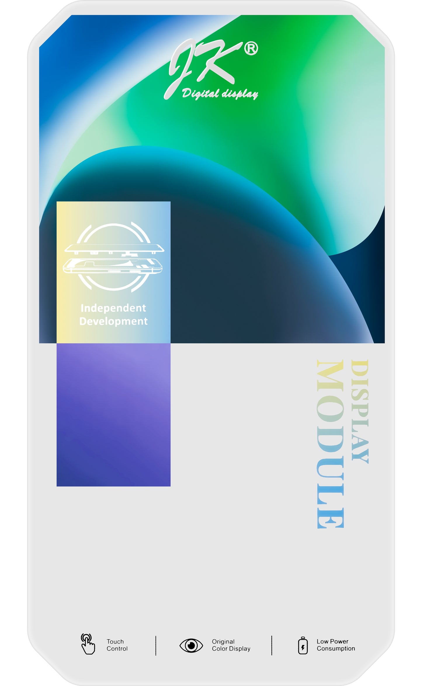 JK Kosketusnäyttö Apple iPhone 15:een, kehyksellä, LCD-kenno, musta