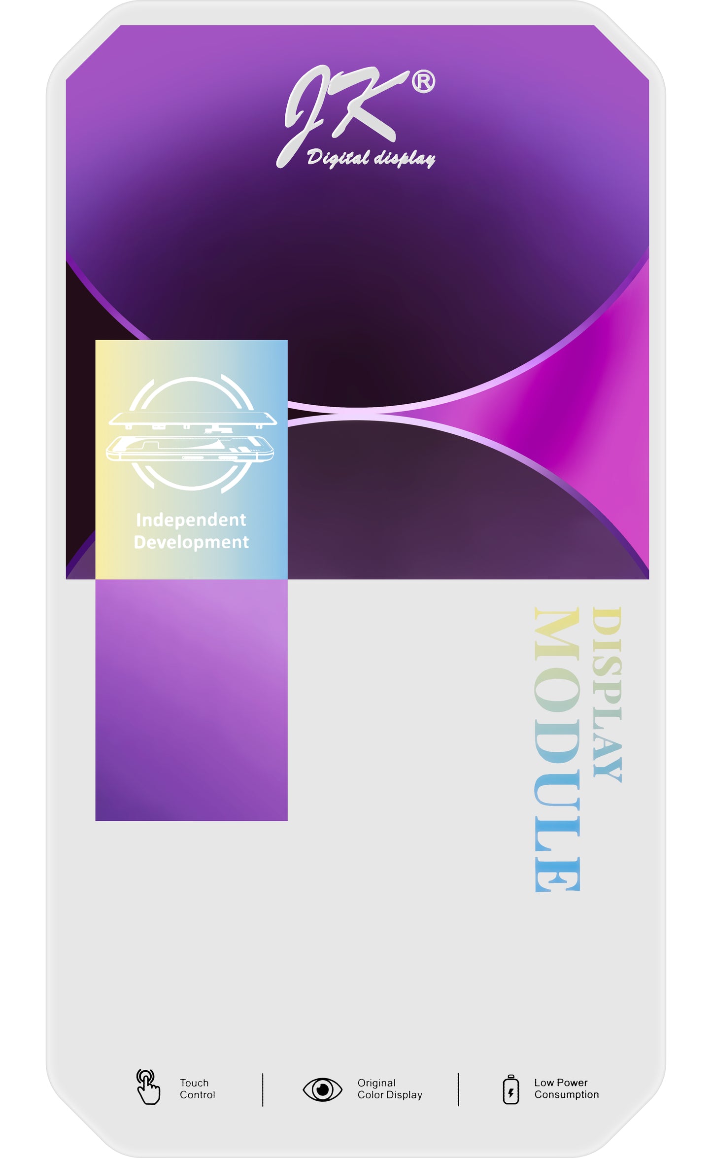 JK Kosketusnäyttö Apple iPhone 14:lle, kehyksellä, LCD-kenno, musta