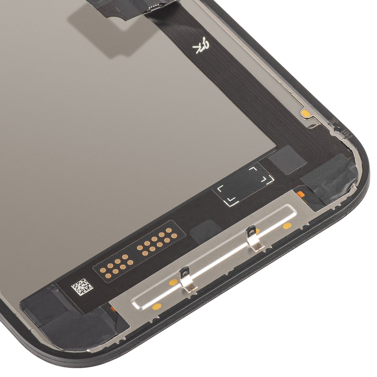 JK kosketusnäyttö Apple iPhone 17:lle, kehyksellä, LCD In-Cell IC siirrettävä versio, musta