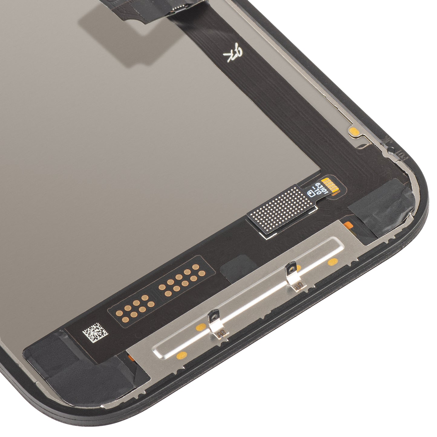 JK kosketusnäyttö Apple iPhone 17:lle, kehyksellä, LCD In-Cell IC siirrettävä versio, musta