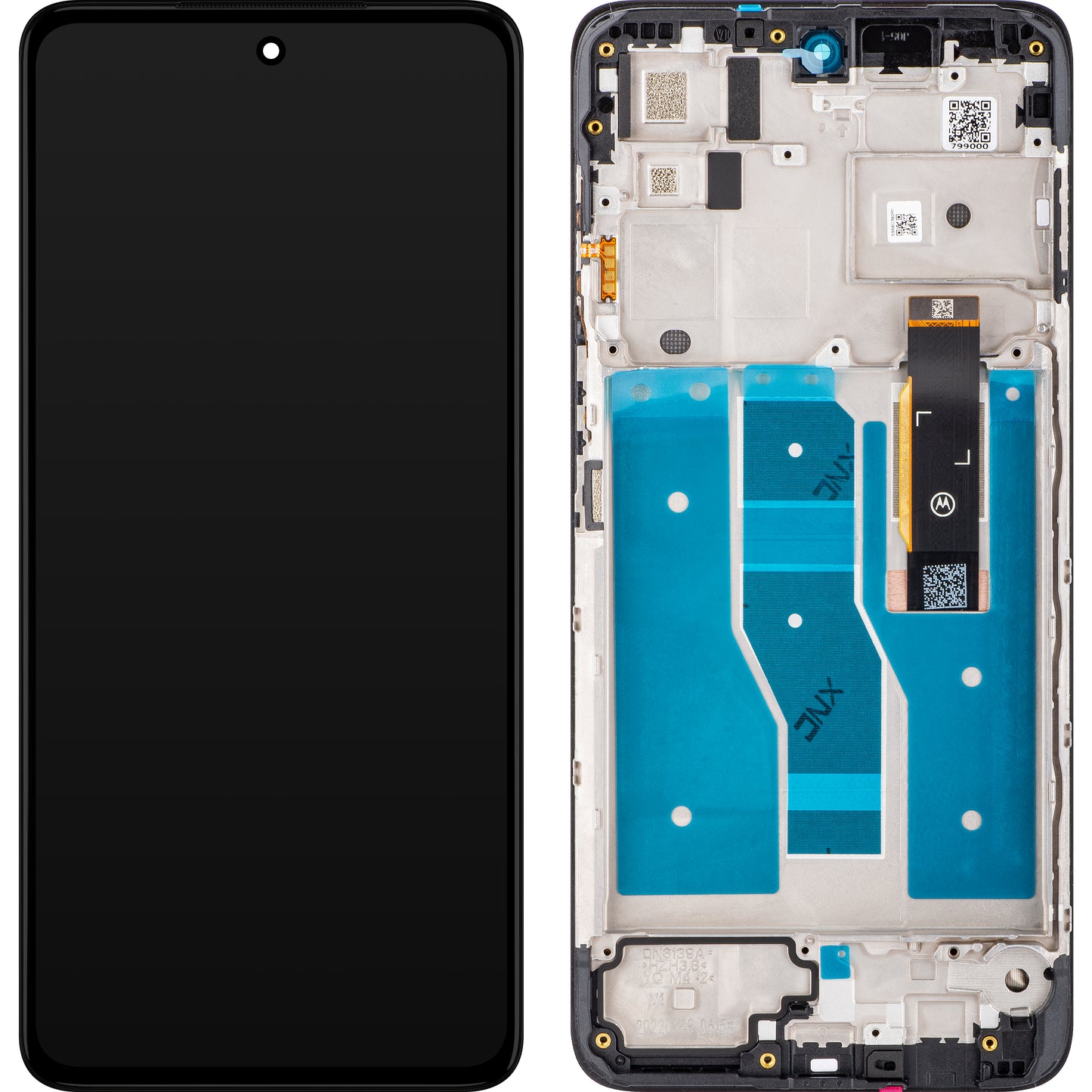Motorola Moto Moto Moto G52 kosketusnäyttö, kehyksellä, musta, huoltopaketti 5D68C20495