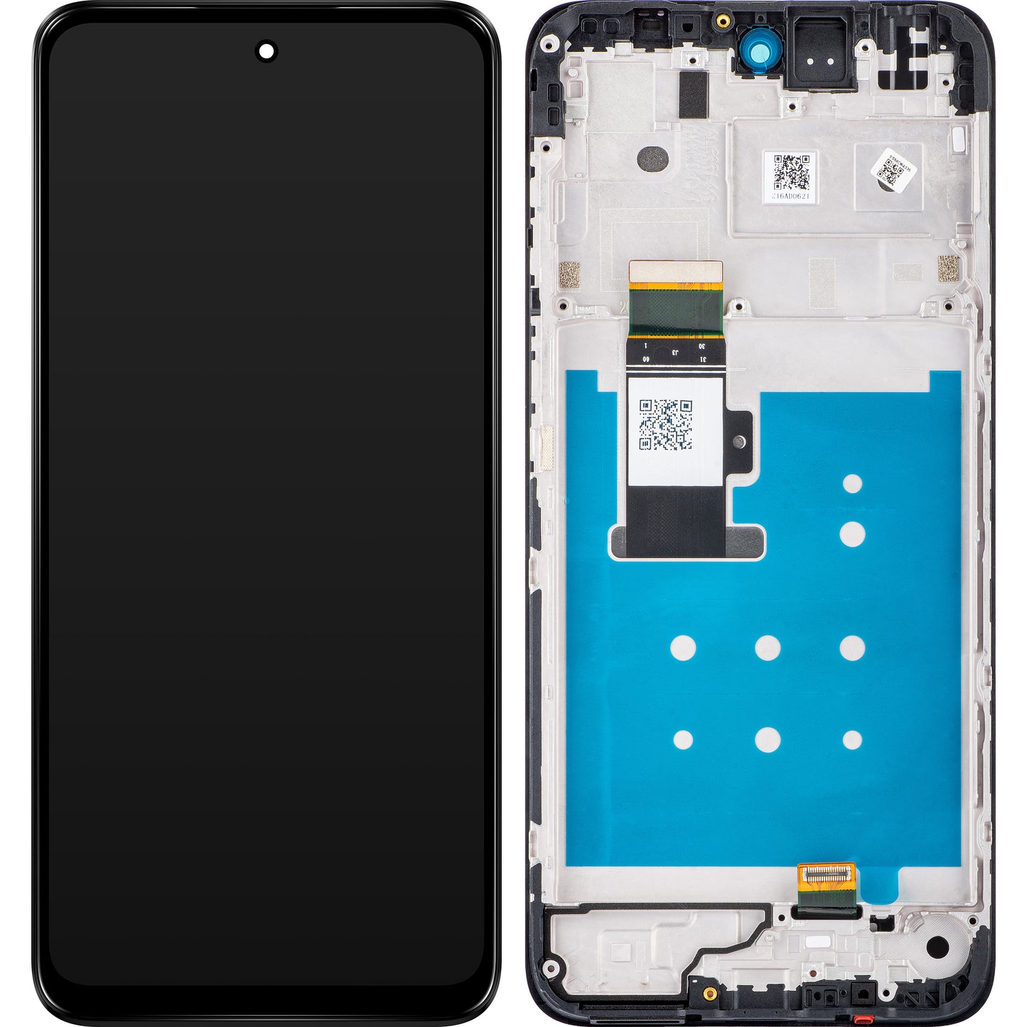 Motorola Moto G13 Kosketusnäyttö ja kehys, musta (mattahiilenvärinen), huoltopaketti 5D68C22318