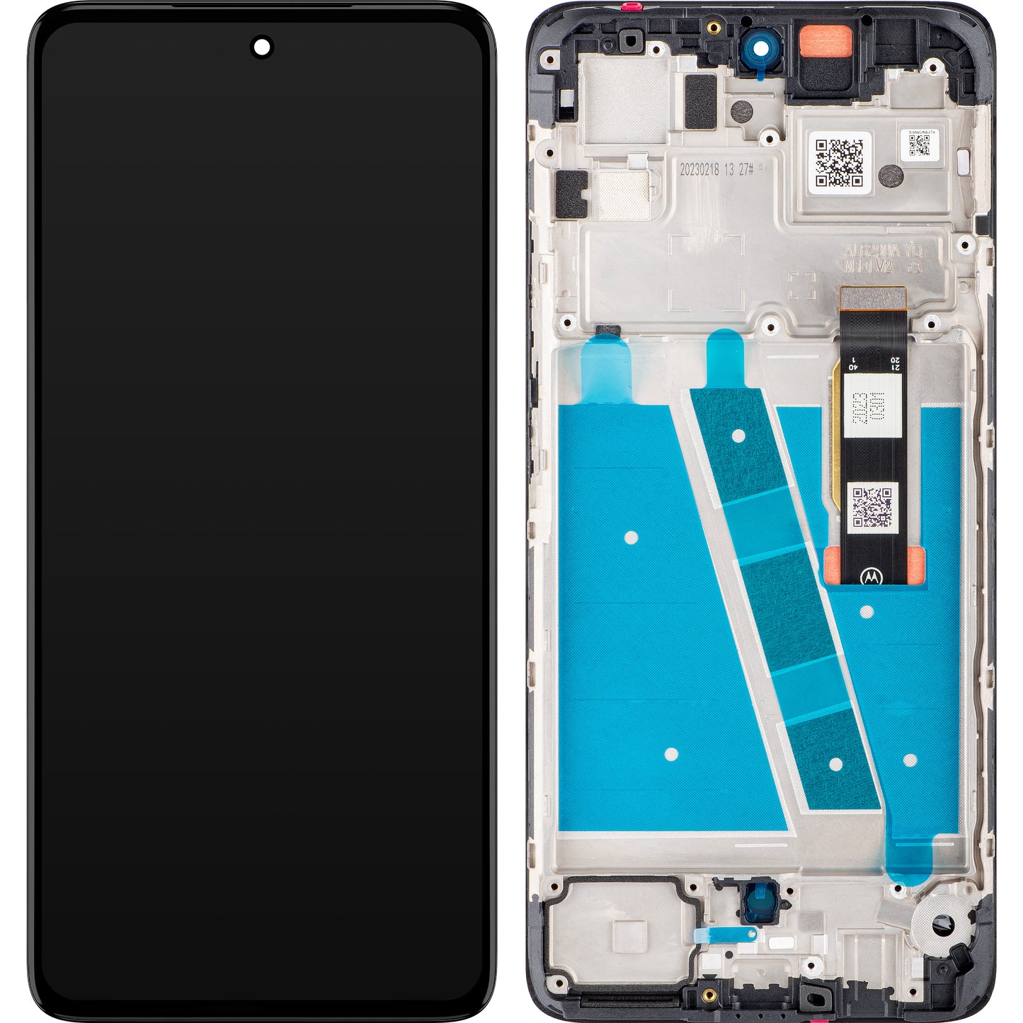 Motorola Moto Moto Moto G72 kosketusnäyttö, kehyksellä, musta, huoltopaketti 5D68C21701