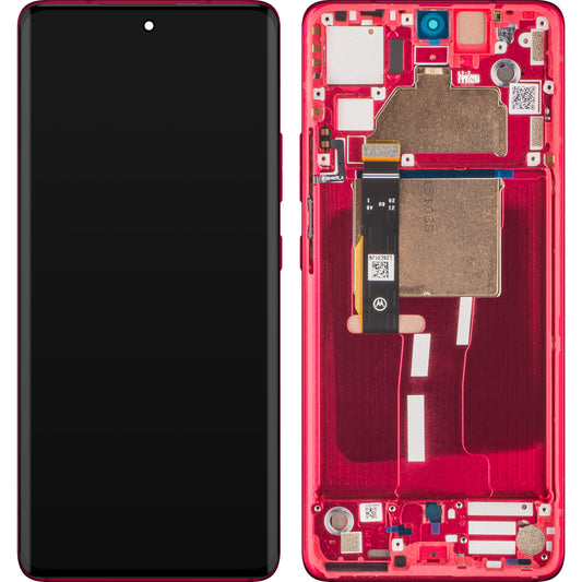 Kosketusnäyttö Motorola Edge 30 Fusion, kehyksellä, punainen (Viva Magenta), huoltopaketti 5D68C22034