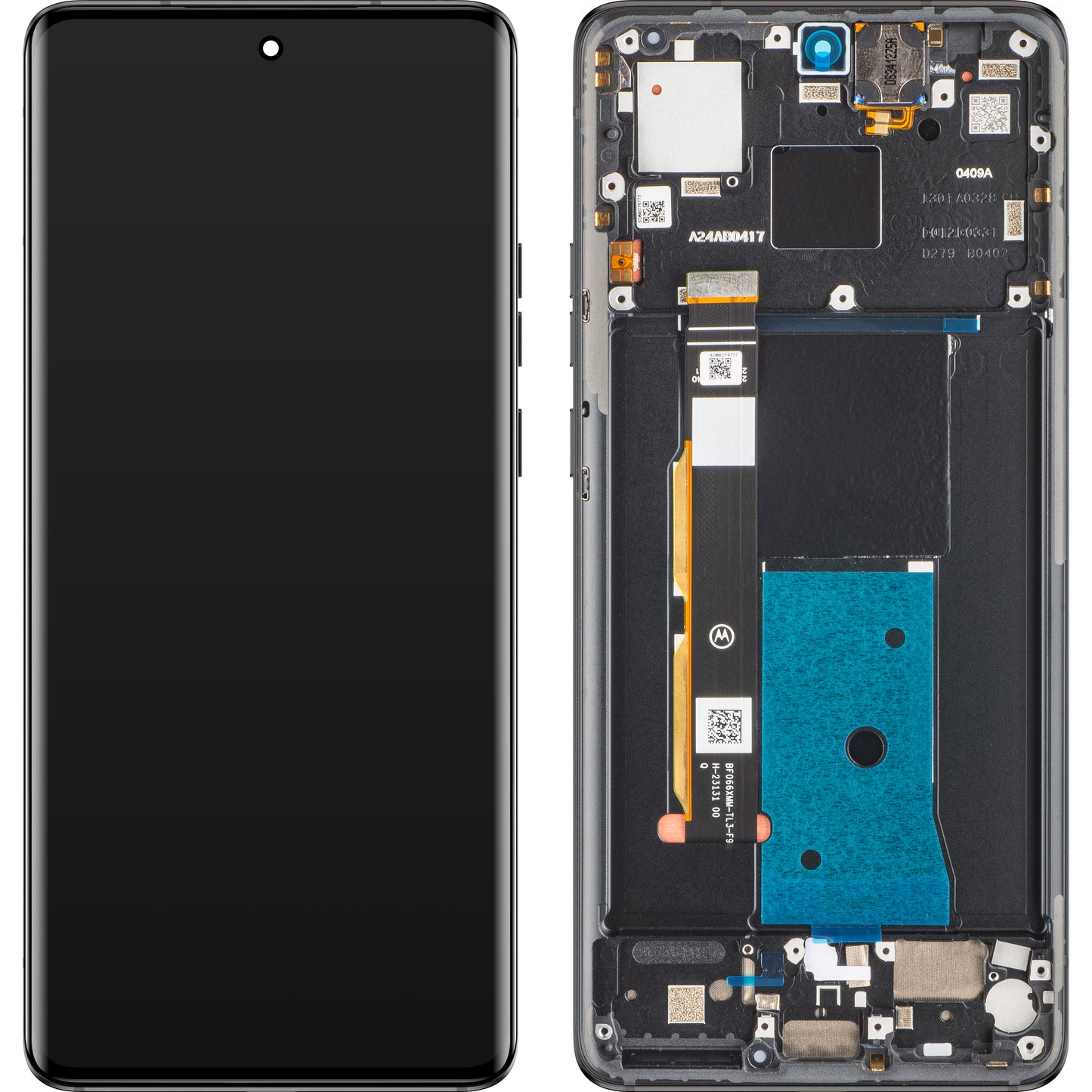 Kosketusnäyttö Motorola Edge 40, kehyksellä, musta (Eclipse Black), huoltopaketti 5D68C22670