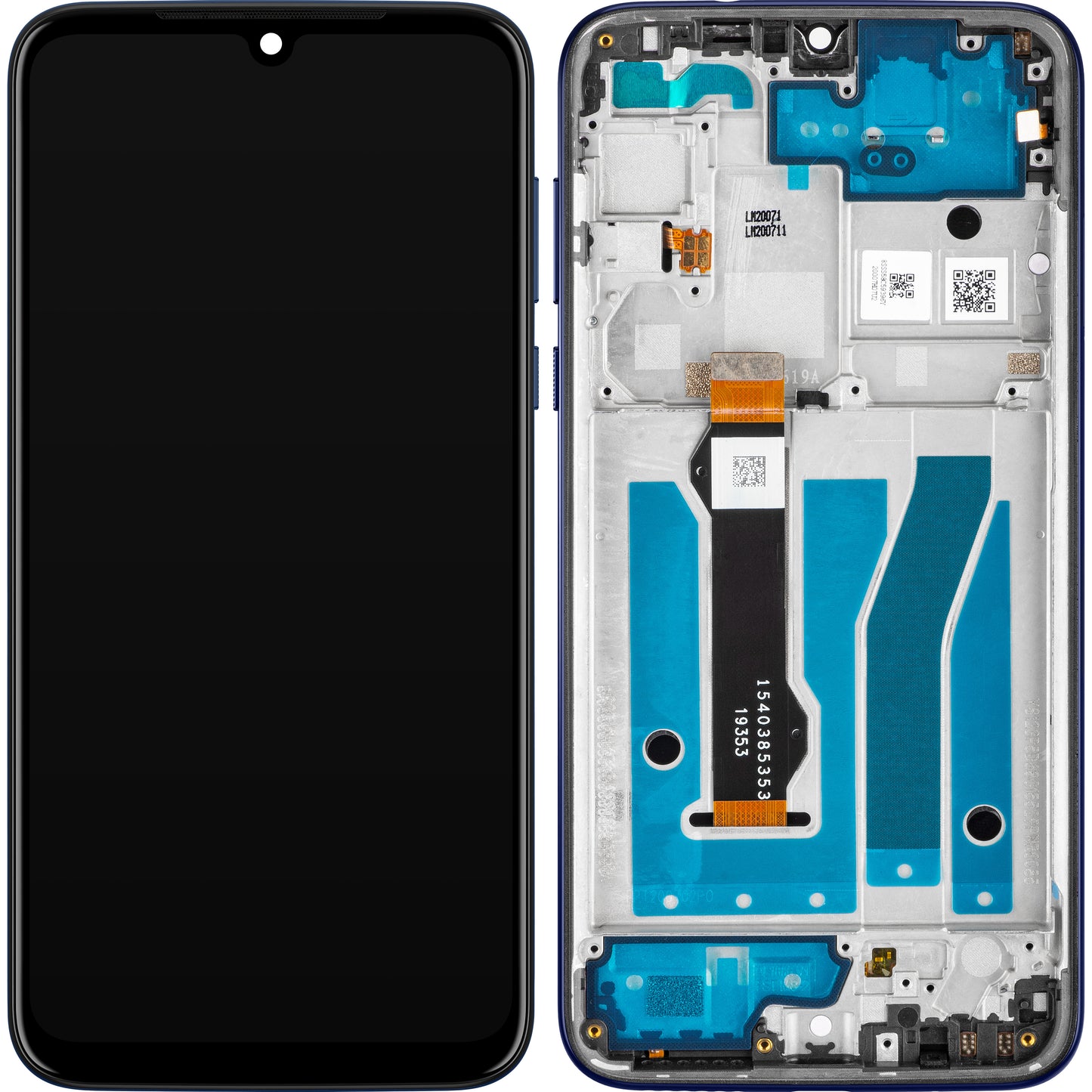 Motorola Moto G8 Plus kosketusnäyttö ja kehys, tummansininen, huoltopaketti 5D68C15528