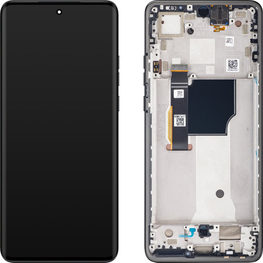 Kosketusnäyttö Motorola Edge 40 Neo, kehyksellä, L3-versio, musta, huoltopaketti 5D68C23158