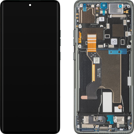 Kosketusnäyttö Motorola Edge 50 Ultra, kehyksellä, musta (metsänharmaa), huoltopaketti 5D68C24483