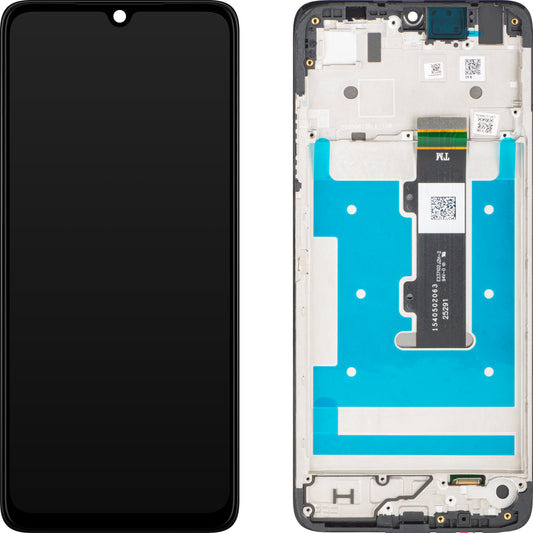 Näyttö kosketusnäytöllä Motorola Moto G06, kehyksellä, musta, Service Pack 5D68C31263