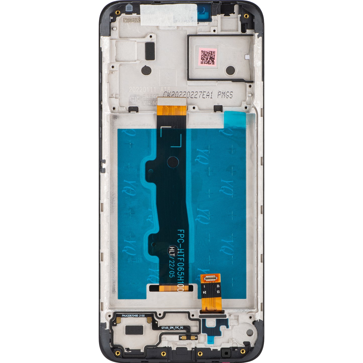 Motorola Moto Moto Moto E7i Power / E7 Power kosketusnäyttö, kehyksellä, musta, huoltopaketti 5D68C18235